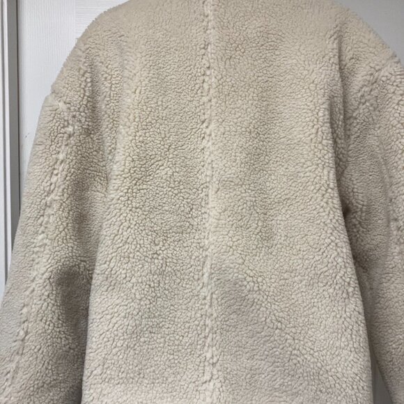 Lucky Brand Jacket Trucker Sherpa Teddy Jacket Fully Lined Oversized NEW - Picture 7 of 12
